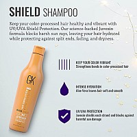 GK HAIR Global Keratin Colored Shield Shampoo (8.11 Fl Oz/240ml) - Deep Cleansing Moisturizing Heat Protection for Color Treated Dry Damaged Curly Frizzy HAIR - Sulfate Free