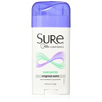 Sure Original Solid Unscented Antiperspirant Deodorant 27 Oz Pack Of 2