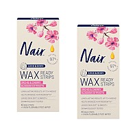 Nair Hair Remover Wax Ready-Strips 40 Count Legs/Body (2 Pack)