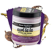 Aunt Jackies Hair Styling Agent Curl Custard 18 Oz For Natural Hair Curls Coils And Waves Enriched With Shea Butter And Ol