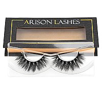 Arison Lashes 3D Mink Lashes False Fake Eyelashes Wispy Strips Silk Reusable Handmade Real Long Fur Soft Dramatic Natural Look 1