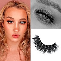 Arison Lashes 3D Mink Lashes False Fake Eyelashes Wispy Strips Silk Reusable Handmade Real Long Fur Soft Dramatic Natural Look 1