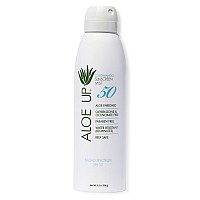 Aloe Up White Collection Continuous Sunscreen Spray Spf 50 Broad Spectrum Uvauvb Sunscreen Protector For Face Body Wmoisturi