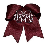 Divine Creations Ncaa Mississippi State Bulldogs Cheer Bow One Size Maroonwhite