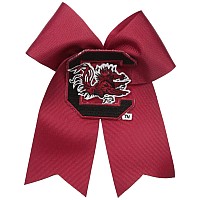 Divine Creations Ncaa South Carolina Fighting Gamecocks Cheer Bow One Size Garnetblack