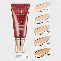 MISSHA M Perfect cover BB cream No23 (2 Pack) Natural Beige for Light with Neutral Skin Tone SPF 42 PA +++ 169 Fl Oz - Tinted Moisturizer for face with SPF