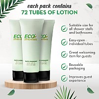 Eco Amenities Transparent Tube Flip Cap Individually Wrapped 30Ml Body Lotion 72 Tubes Per Case By Eco Amenities