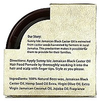 Sunny Isle Jamaican Black Castor Oil Hair Food Pomade for Men, Brown, 4 Oz