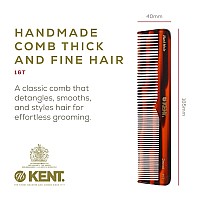 Kent 16T Fine And Wide Tooth Beard Hair And Detangling Comb For Men And Women