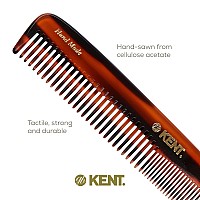 Kent 9T Tortoiseshell Fine Tooth And Wide Tooth Comb Detangler Hair Combs Large Handmade And Sawcut Dressing Comb Wet Hair