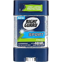 Right Guard Sport Antiperspirant And Deodorant, Clear Gel, Fresh, 3 Ounce (Pack Of 4)