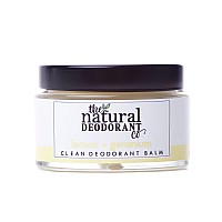 The Natural Deodorant Co Clean Deodorant Balm Lemon Geranium 55G Aluminium Free Plastic Free All Day Protection