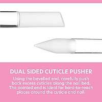 Glass Cuticle Pusher Set Of 2 Manicure Nail Care Tools 2Pc Premium Czech Glass Manicure Sticks Bona Fide Beauty Czech Glass C