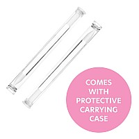 Glass Cuticle Pusher Set Of 2 Manicure Nail Care Tools 2Pc Premium Czech Glass Manicure Sticks Bona Fide Beauty Czech Glass C