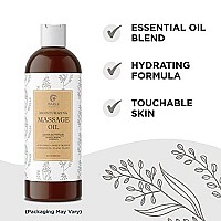 Relaxing Massage Oils for Massage Therapy - Sensual Massage Oil with Aromatherapy Oils for Body Massage - Sensitive Skin Anti Aging Moisturizer and Body Oil for Dry Skin Care with Jojoba Oil for Skin