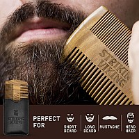 Striking Viking Sandalwood Beard And Mustache Comb Set Pocketsized Wooden Comb With Fine And Coarse Teeth Case Included Pe