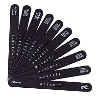 Makartt Nail File 180 240 Grit Emery Boards For Nails 10Pcs Nail Files Professional Washable Doubled Sides Nail File Kit For Man