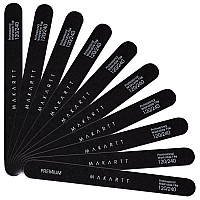 Makartt Nail File 120 240 Grit Emery Boards For Nails 10Pcs Nail Files Professional Washable Doubled Sides Nail File Kit For Man