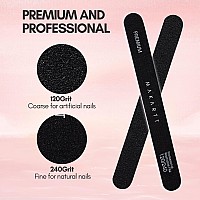 Makartt Nail File 120 240 Grit Emery Boards For Nails 10Pcs Nail Files Professional Washable Doubled Sides Nail File Kit For Man