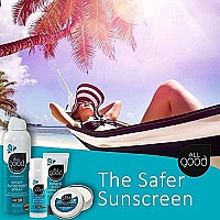 All good Zinc Butter Sunscreen - Travel Size, Zinc Oxide Face, Nose, Ears Sunscreen, UVAUVB Broad Spectrum SPF 50+ Water Resistant, coral Reef Friendly (1 oz)