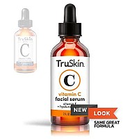 TruSkin Vitamin c Serum for Face - Anti Aging Face Serum with Vitamin c, Hyaluronic Acid, Vitamin E - Brightening Serum for Dark Spots, Even Skin Tone, Eye Area, Fine Lines & Wrinkles, 2 Fl Oz