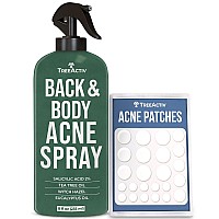 TreeActiv Body Acne Treatment Spray, 8 oz, 2% Salicylic Acid Spray for Body, Back Acne Treatment Spray with Tea Tree Oil and Aloe Vera, gentle Back Acne Spray that clears Body Acne, 2000+ Uses