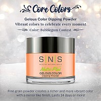 Sns Nail Dip Powder Gelous Color Dipping Powder Bubblegum Contest Peachpastel Cream Longlasting Dip Nail Color Lasts 1