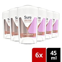 Sure Women Maximum Protection Confidence Anti-Perspirant Cream Stick 45 Ml. Pack Of 6