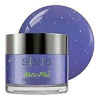 Sns Nail Dip Powder Gelous Color Dipping Powder Crystal Blue Blueglitter Longlasting Dip Nail Color Lasts 14 Days Low