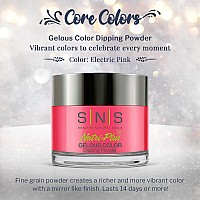 Sns Nail Dip Powder Gelous Color Dipping Powder Electric Pink Pink Longlasting Dip Nail Color Lasts 14 Days Lowodor