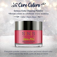 Sns Nail Dip Powder Gelous Color Dipping Powder Dusty Rose Pinkmauve Shimmer Longlasting Dip Nail Color Lasts 14 Days