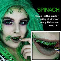 Mehron Makeup Tooth Fx Spinach Temporary Green Tooth Paint Perfect For Creating Green Teeth Fx Rotten Teeth Makeup For Hal