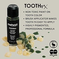 Mehron Makeup Tooth Fx Spinach Temporary Green Tooth Paint Perfect For Creating Green Teeth Fx Rotten Teeth Makeup For Hal