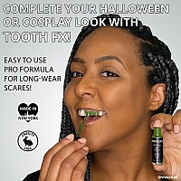 Mehron Makeup Tooth Fx Spinach Temporary Green Tooth Paint Perfect For Creating Green Teeth Fx Rotten Teeth Makeup For Hal