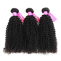 Original Queen 100 Brazilian Unprocessed Virgin Kinky Curly Human Hair Weave 3 Bundles Deep Curly Hair Extensions Mixed Length