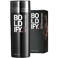 BOLDIFY Hair Fibers for Thinning Hair (LIgHT BROWN) Undetectable & Natural - 28g Bottle - Hair Powder - completely conceals Hair Loss in 15 Sec - Hair Thickener & Topper for Fine Hair for Women & Men