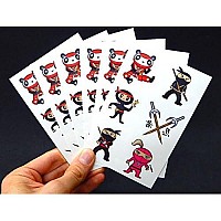 Premium Ninja Tattoos, Karate Party Favors, Temporary Tattoo