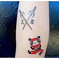 Premium Ninja Tattoos, Karate Party Favors, Temporary Tattoo