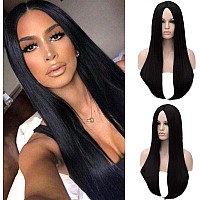 Kalyss 26 Inches Womens Wig Long Straight Imported Synthetic Cosplay Costume Hair Wig