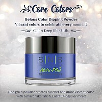 Sns Nail Dip Powder Gelous Color Dipping Powder Deep Blue Utila Blue Longlasting Dip Nail Color Lasts 14 Days Lowodor