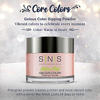 Sns Nail Dip Powder Gelous Color Dipping Powder Warm At Heart Natural Nudes Pinkpastel Shimmer Longlasting Dip Nail