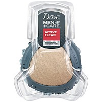 Dove Men+Care Active Clean, Dual Sided Shower Loofah, Hydrate Skin, 1ct