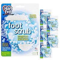 HartFelt Foot Scrub Exfoliating Skin care Sponge Pad, Made in USA, Smooth Heals and Toes for Pedicure Feel, 6 count