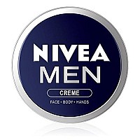 2x Nivea MEN CREME Cream FACE HAND BODY Moisturiser Dry Skin 75ml TIN by Nivea