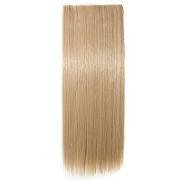 Snoilite Elegant 3076Cm Longest Straight Dark Blonde Mix Bleach Blonde 34 Full Head One Piece 5 Clips Clip In Hair Extensio