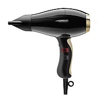 Elchim 3900 Healthy & Light Ionic Dryer Set - Black & Gold