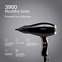 Elchim 3900 Healthy & Light Ionic Dryer Set - Black & Gold