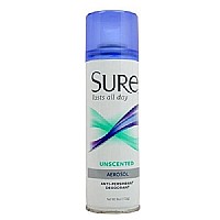 Sure Anti-Perspirant & Deodorant Aerosol, Unscented,