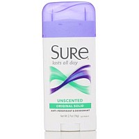 Sure Original Solid Unscented Antiperspirant Deodorant 270 Oz Pack Of 7