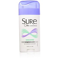 Sure Original Solid Unscented Antiperspirant Deodorant 270 Oz Pack Of 10